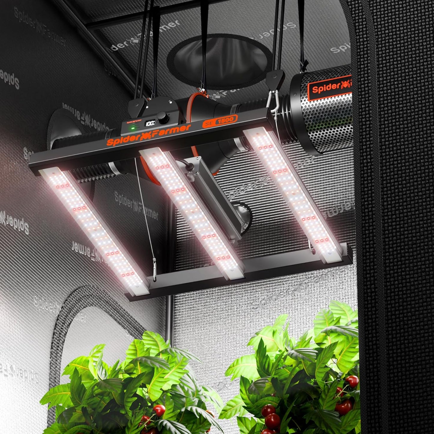 Spider Farmer SE1500 LED Grow Lampe LED Pflanzenlampe 150W