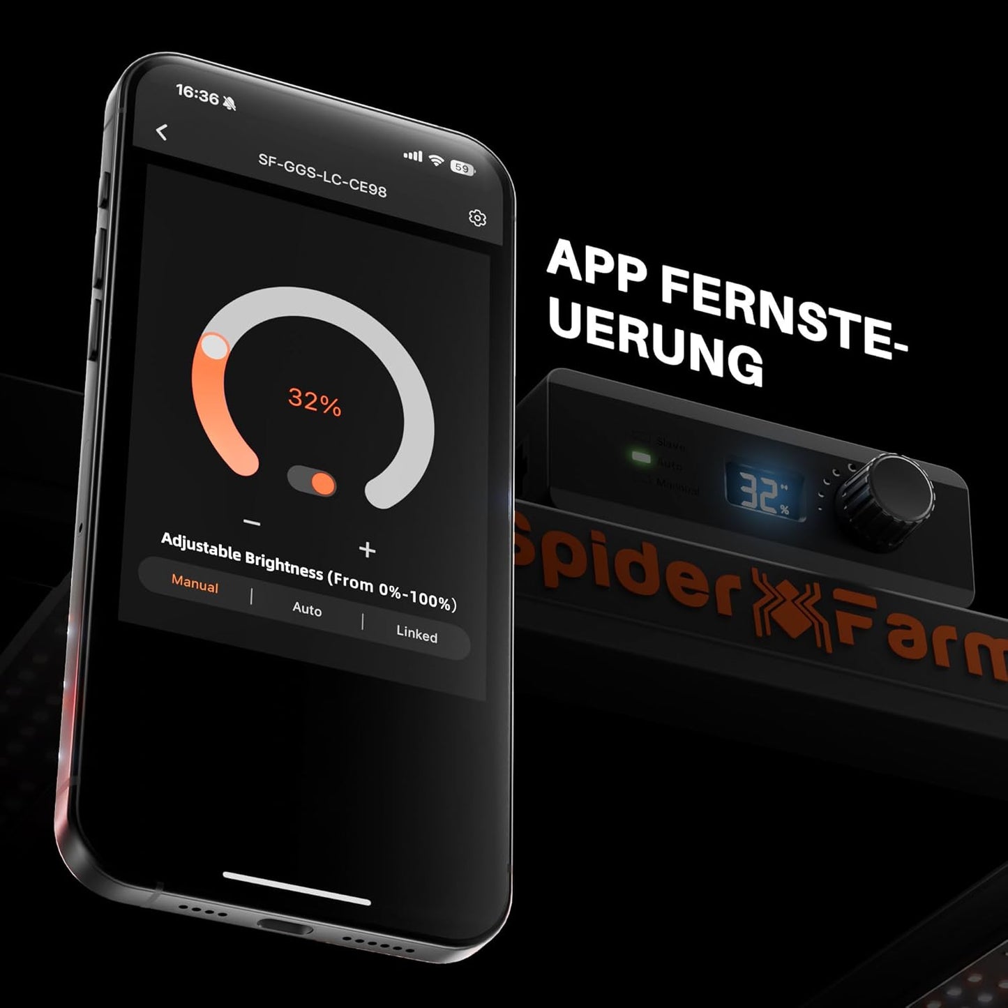 Spider Farmer SE4500  LED Grow Lampe LED Pflanzenlampe 320W [Energieklasse B]